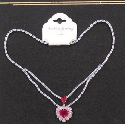 Heartfelt Pink Blossom Necklace